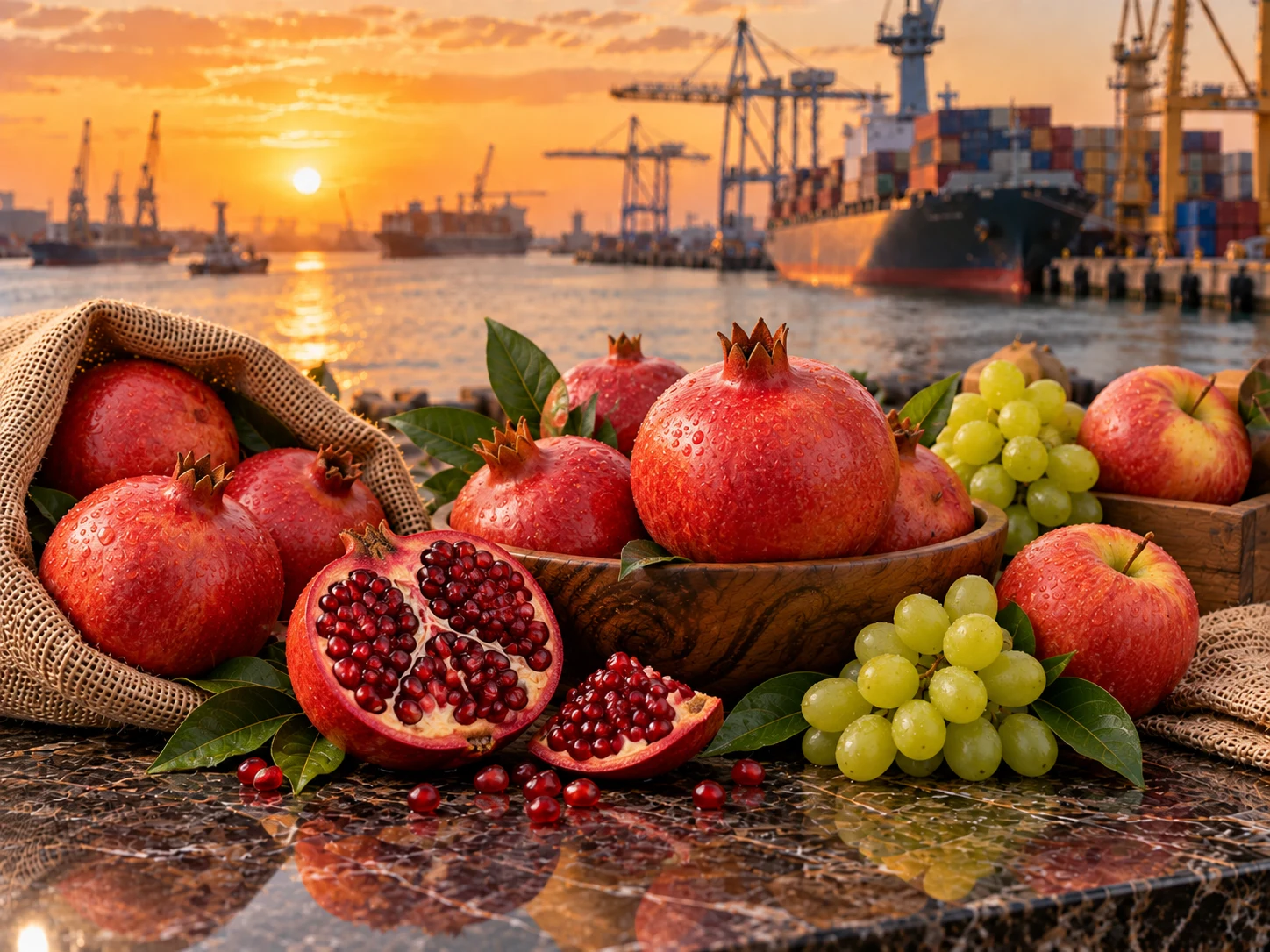 Pomegranate & Seasonal Fruits